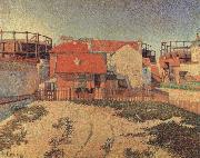 Paul Signac Gasometers at Clichy oil painting artist